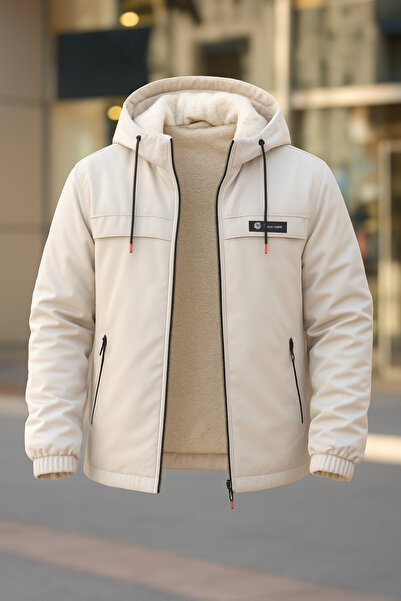 BOYS MANS Men's Winter Jacket Coat Fur Jacket Coat