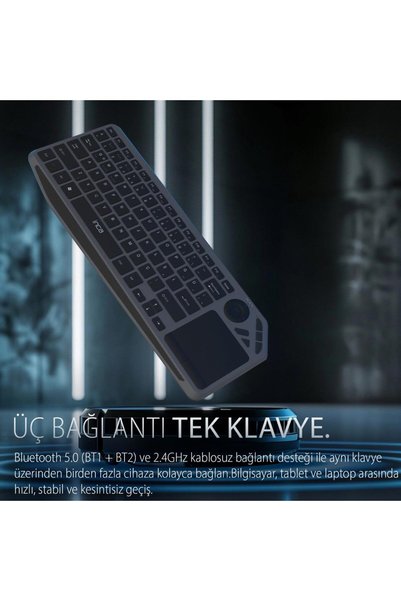 Inca IBK-566BT BLUETOOTH+ 2.4G TOUCHPAD SILENT RECHARGEABLE KLAVYE