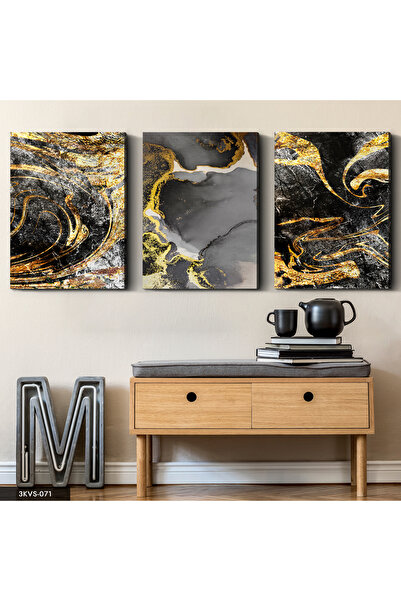 Evinemoda Apstraktna slika na platnu od 3 dela - Slika na platnu