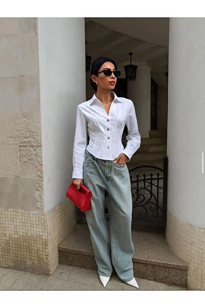 ODA bele oturan korseli gömlek