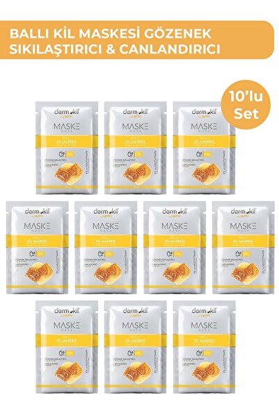 Dermokil Gözenek Sıkılaştırıcı Ballı Kil Maskesi 15 ml x 10 Adet