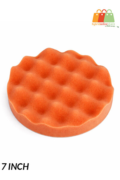 Generic 7 Inch Waffle Polishing Sponge Pad with Hook and Loop Backing for Car...