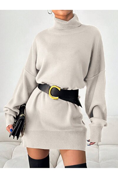 Get Crazy Turtleneck Mini Dress