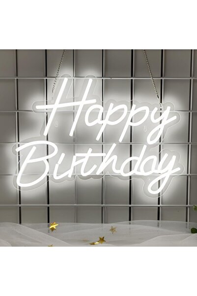 Slasa لافتة نيون LED لعيد ميلاد سعيد، مقاس 41 × 28 سم، مصباح جداري قابل للتعت...