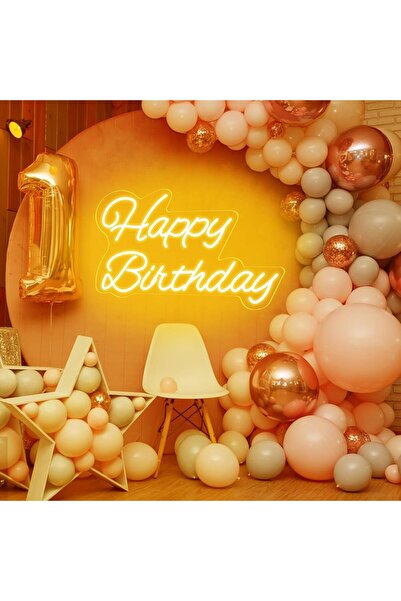 Slasa لافتة نيون LED لعيد ميلاد سعيد، مقاس 41 × 28 سم، مصباح جداري قابل للتعت...