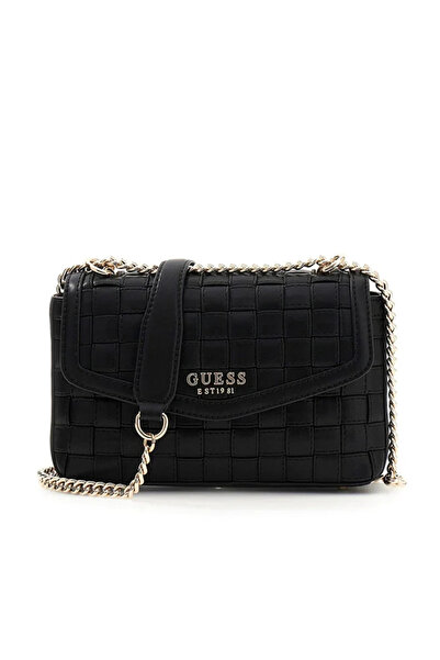 Guess Sandy Dönüştürülebilir Çapraz Askılı Kapaklı Kadın Siyah El Çantası HWW...