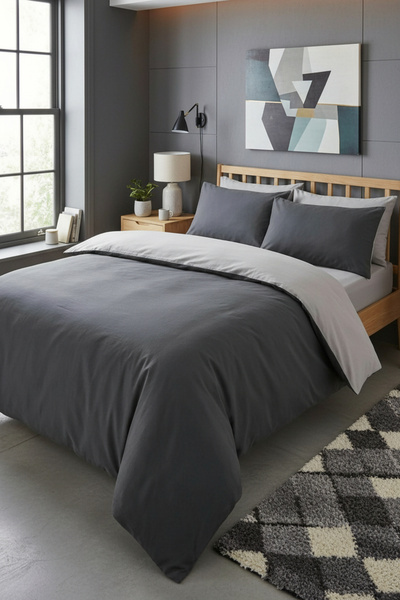 Comfort Craft Double Duvet Cover Set - Double Sided - Ranforce Fabric 100% Co...