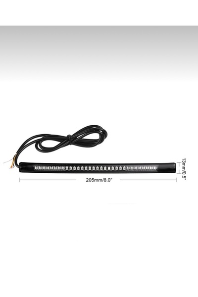 İnter MOTORSİKLET İÇİN SİNYAL PARK FREN ESNEK FLEXİBLE LED ŞERİT LAMBA 3M YAPIŞTIRICILI SU GEÇİRMEZ
