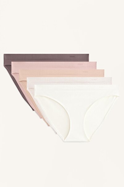 Oysho 5'li dikişsiz soft touch klasik külot