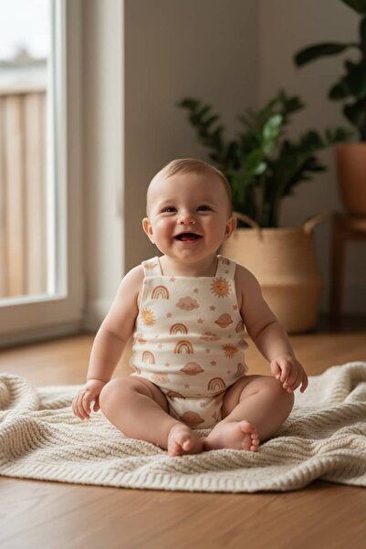 The Nest Kids بدلة أطفال من Little Wanderer مصنوعة من القطن العضوي الفاخر بنم...
