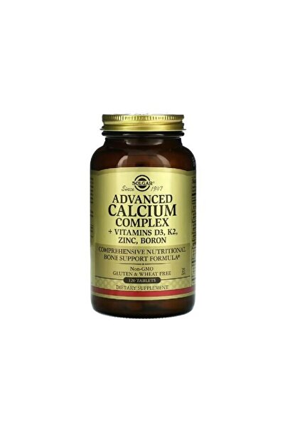 Solgar Complex Avansat de Calciu + Vitamine D3 K, Zinc, Bor 120 Tablete -