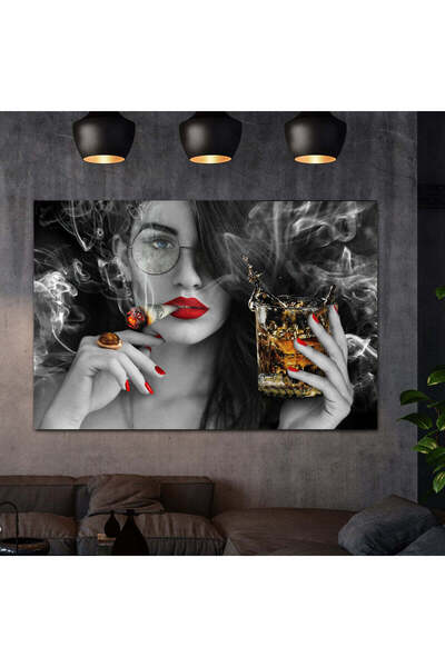 LOOB Pictură pe pânză Doamnă 90cmx60cm