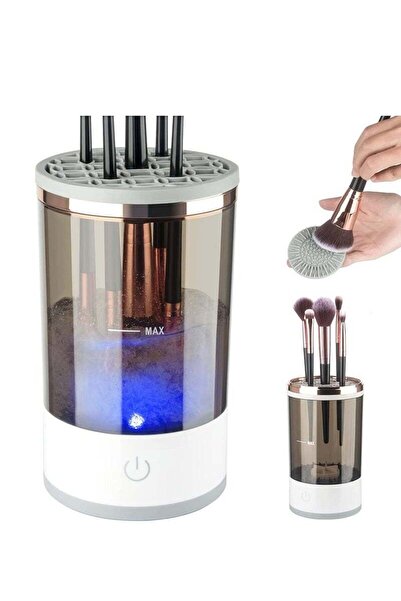 Arabest جهاز تنظيف فرش المكياج الكهربائي، جهاز تنظيف فرش المكياج مع حصيرة تنظ...