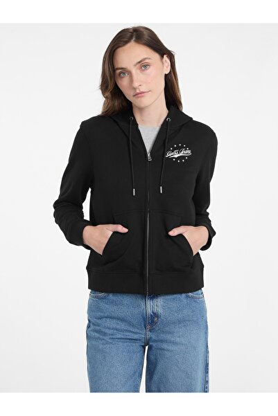 Guess Jeans Reg Zip Hood Kadın Sweatshirt