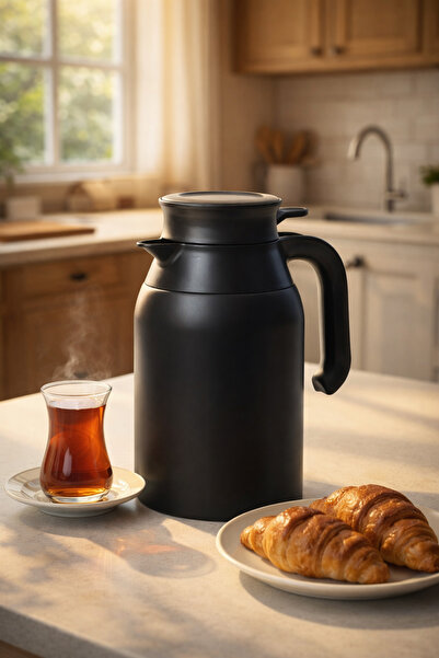 Porsima 2089-2 2 Liter Double Layer Stainless Steel Thermos Tea Thermos Water...