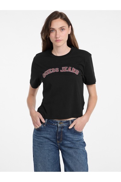 Guess Jeans Ss Cn Boxy Kadın Boxy Fit T-Shirt