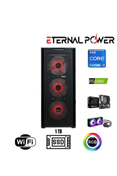ETERNAL POWER Intel i9 14900K RTX 5080 Gaming PC | 16GB DDR5 | 1TB NVMe M.2 |...
