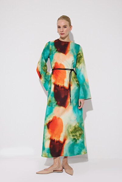 Touché Privé Batik Pattern Creepe Dress