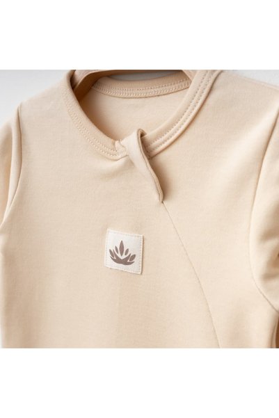 The Nest Kids Vanilla Nest Jumpsuit Premium Organic Cotton Soft Textured Casual Baby Romper