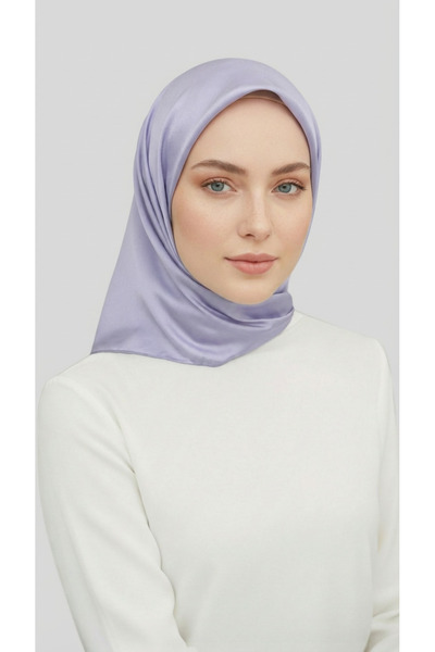 Karaca DÜZ TWİL POLYESTER EŞARP - LİLA