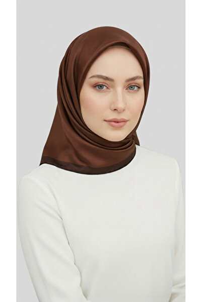 Karaca DÜZ TWİL POLYESTER EŞARP - ACI KAHVE