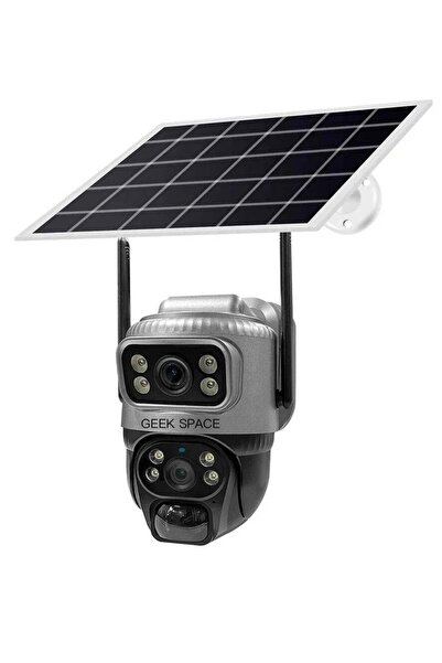 V380 Pro Dual-Lens Solar Security Camera – 5G/Wi‑Fi, Pan‑Tilt, AI Tracking, C...