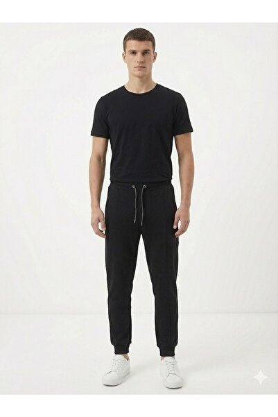 GAMP Men's Slim Fit Jogger Trackpants with Elastic Waist and Sewn Front