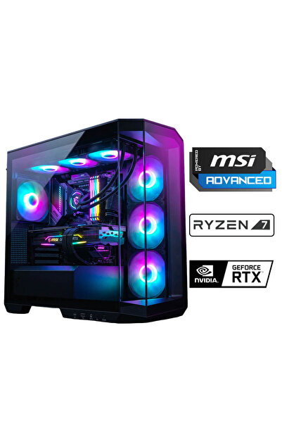 XASER Pano X50 Ryzen 7 5700X 32GB Ram 1TB M.2 NVMe SSD 12GB RTX5070 Sıvı Soğu...