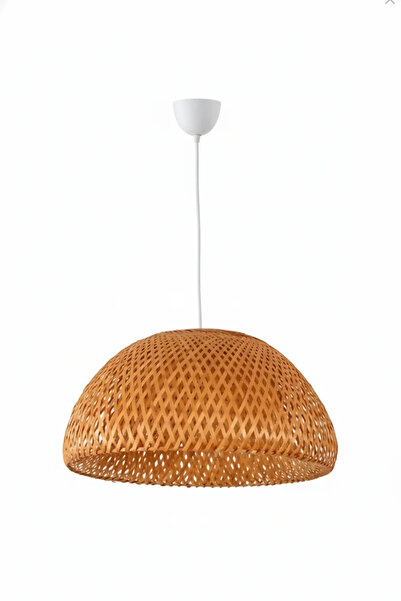 Bohem Bambu Boja Pendant Sarkıt Avize Lamba 35 Cm - Iskandinav, Modern, Bohem, Rattan Aydınlatma