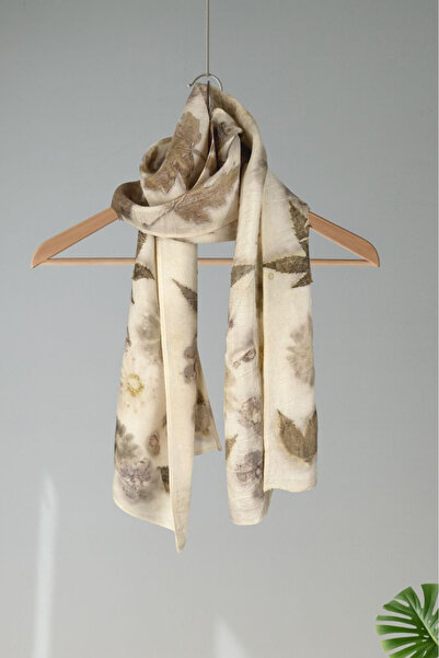 Defne&Apollon İpekçilik وشاح حرير 100% مطبوع بيئياً 27 × 110 سم Karma10