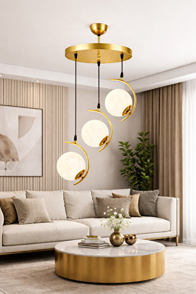 ESSLİGHT FLORA 3 LÜ ESKİTME SARKIT 3 BOYUTLU BAŞLIK SALON MUTFAK YATAK ODASI ...