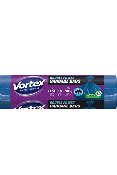 Vortex Garbage bags, Vortex, DOUBLE POWER, 2 layers, LDPE, blue, 70x110cm, 12...