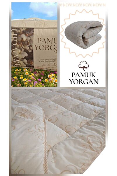 YÜNTEKS Good Morning Cotton Quilt, Cotton Fabric Washable Natural, 1St Qualit...