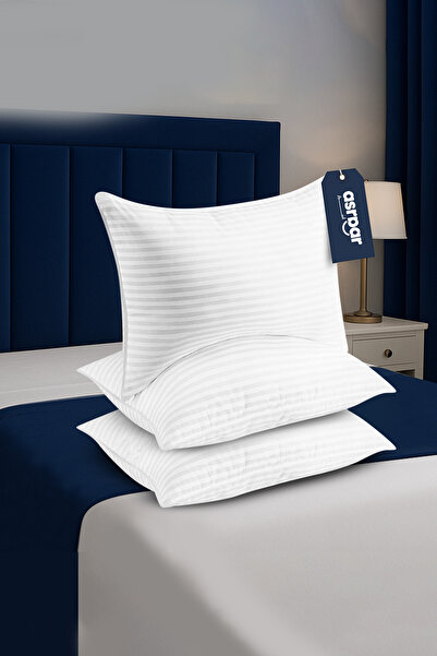 Asraar 3 Piece | Hotel Sleeping Pillow with Microfiber Filling – 1000g – 90X50cm