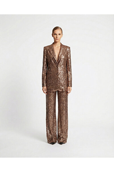 Esra Semiz Bronz Payet Pantolon