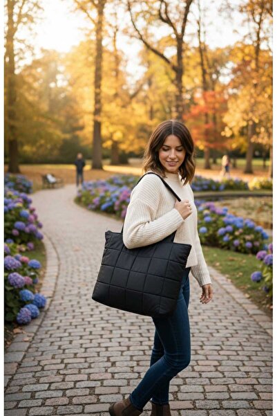 VARLIK AYAKKABI ÇANTA New Season Big Black Bag