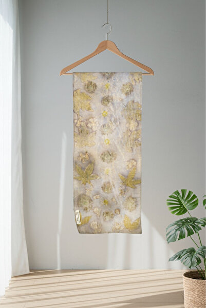 Defne&Apollon İpekçilik وشاح حرير 100% مطبوع بيئياً 25 × 110 سم Karma17