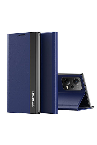 OEM Sleep Case Pro Flip Cover for Xiaomi Redmi Note 12/Poco X5 5G - Blue