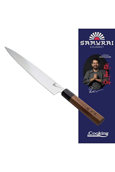 Cooking by Heinner Cutit Sujihiki Rikito Watanabe, otel inoxidabil/lemn, 24 c...