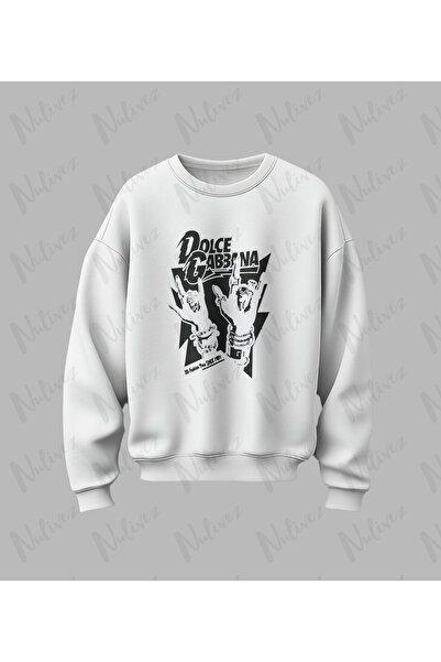 Nulivez Printed High Quality Unisex Oversized O Neck Sweatshirt