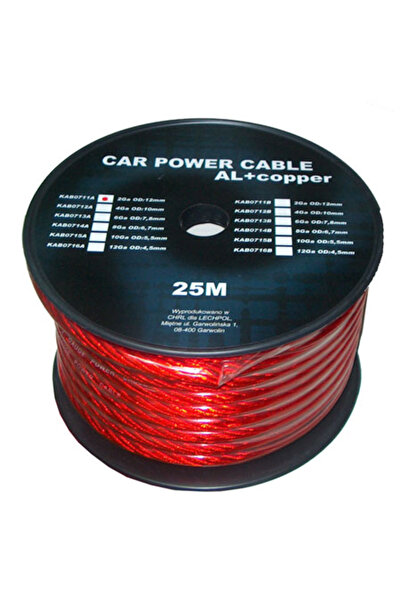 Peiying Aluminum+Copper Power Cable, 25m, 6ga/13.29mm2