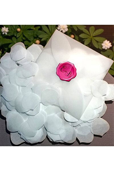 Armada 500 de coli, 10 plicuri, confetti de mireasă cu petale de trandafir de...