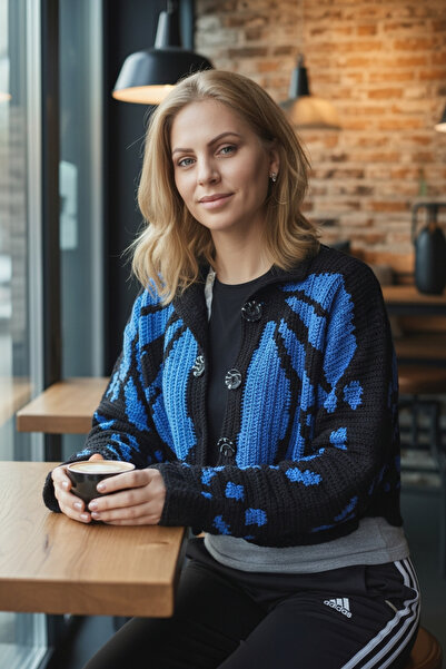Örgü Sanatı DilekÇak El Örgüsü Kelebek Hırka, Trend Tasarım Kelebek Crop Hırk...