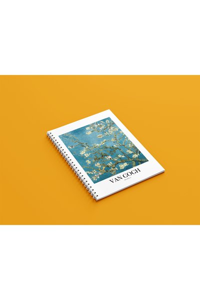 ARTHOUSECOLLECTIVE A4 Spiral Notebook - Unlined School Notebook - 80 Sheets / 160 Pages - Van Gogh Poster Cover