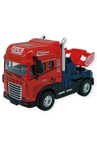 Vardem Metal Tır 1:24 - Sesli Işıklı Tır 13 cm - Kırmızı