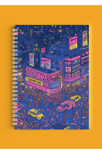 ARTHOUSECOLLECTIVE A4 Spiral Notebook - Unlined School Notebook - 80 Sheets /...