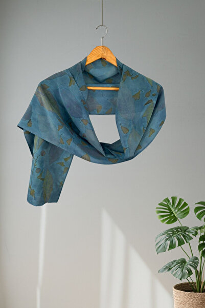 Defne&Apollon İpekçilik وشاح حرير 100% مطبوع بيئياً 27 × 170 سم كارما9