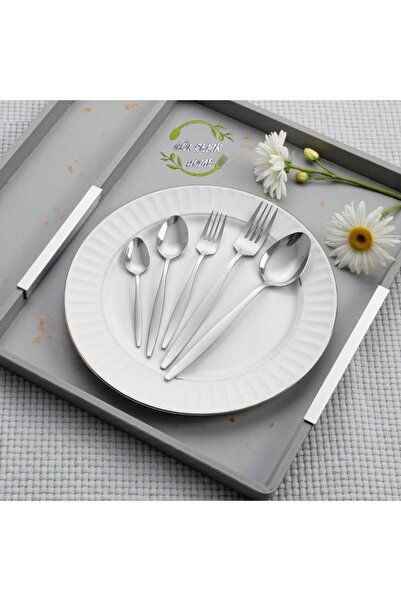Gül Mutfak 60 Piece 12 Person Cutlery Set Pointed Model 18/0 Quality