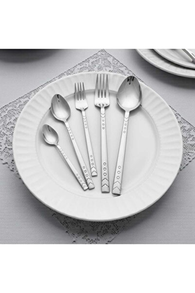 Gül Mutfak 60 Piece Cutlery Set for 12 People, Drop Model