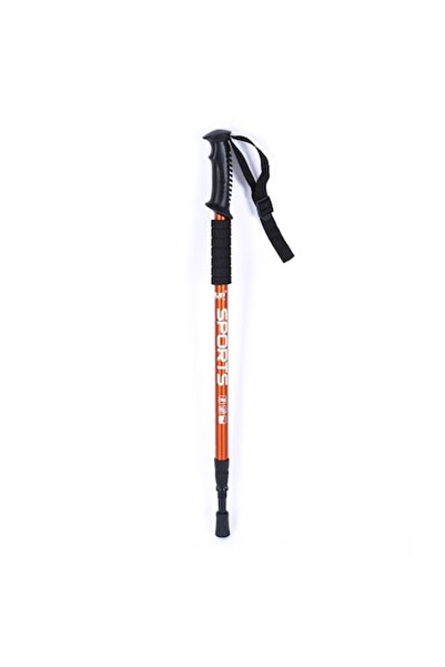 OEM Baston de trekking negru portocaliu 135cm
